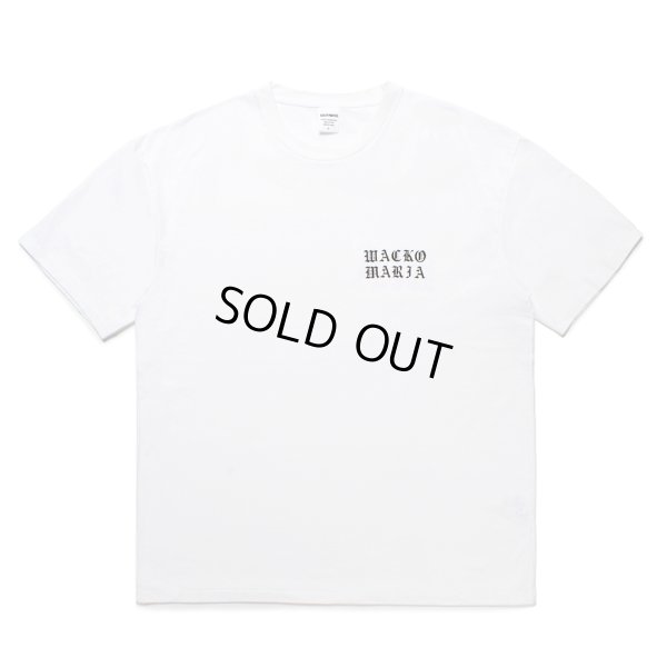 画像2: WACKO MARIA/WASHED HEAVY WEIGHT T-SHIRT（WHITE）［プリントT-25春夏］