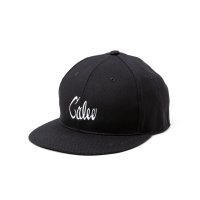CALEE/EMBROIDERY CALEE TWILL CAP（BLACK/WHITE）［ツイルキャップ-25春夏］