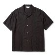 画像1: CALEE/VINTAGE TYPE GUAYABERA SH（BLACK）［キューバシャツ-25春夏］ (1)