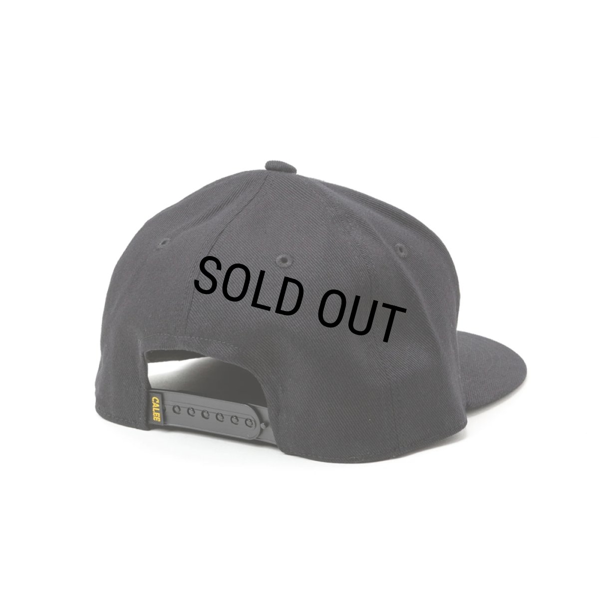 画像2: CALEE/EMBROIDERY CALEE TWILL CAP（BLACK/GRAY）［ツイルキャップ-25春夏］ (2)