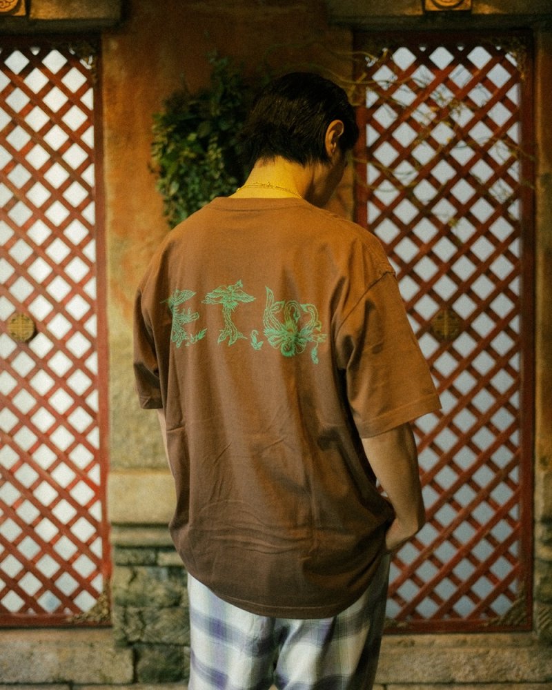 画像3: 【30％OFF】exodus/PHOENIX F.T.W. Tee（BROWN）［プリントT-25春夏］