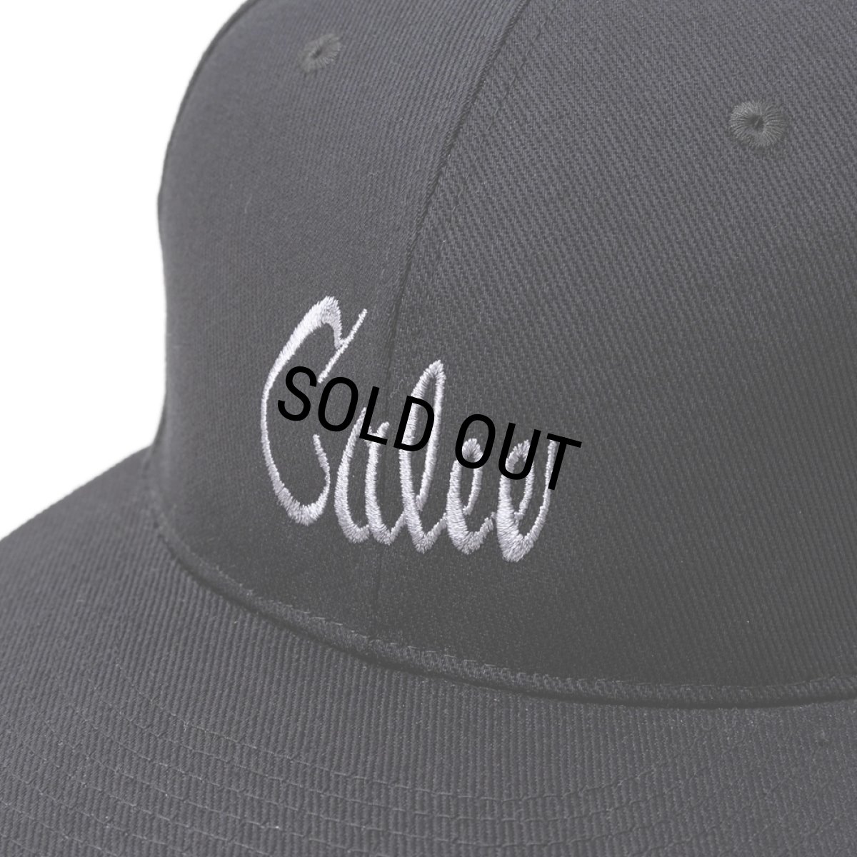 画像4: CALEE/EMBROIDERY CALEE TWILL CAP（BLACK/GRAY）［ツイルキャップ-25春夏］ (4)