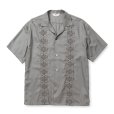 画像1: CALEE/VINTAGE TYPE GUAYABERA SH（GRAY）［キューバシャツ-25春夏］ (1)