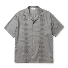 画像1: CALEE/VINTAGE TYPE GUAYABERA SH（GRAY）［キューバシャツ-25春夏］ (1)