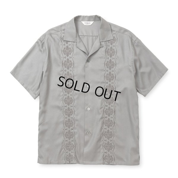 画像1: CALEE/VINTAGE TYPE GUAYABERA SH（GRAY）［キューバシャツ-25春夏］
