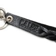 画像4: CALEE/STUDS & KNITTING LEATHER SHORT KEY RING ＜TYPE B＞（BLACK/SILVER）［レザーショートキーリング-25春夏］ (4)
