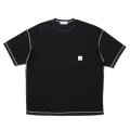 COOTIE PRODUCTIONS/T/C Waffle Error Fit S/S Tee（Black/White）［ワッフルエラーフィットポケT-25春夏］