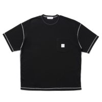 COOTIE PRODUCTIONS/T/C Waffle Error Fit S/S Tee（Black/White）［ワッフルエラーフィットポケT-25春夏］