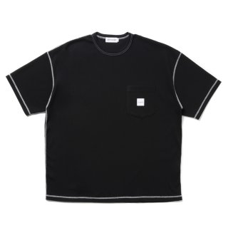 COOTIE PRODUCTIONS/T/C Waffle Error Fit S/S Tee（Black/White
