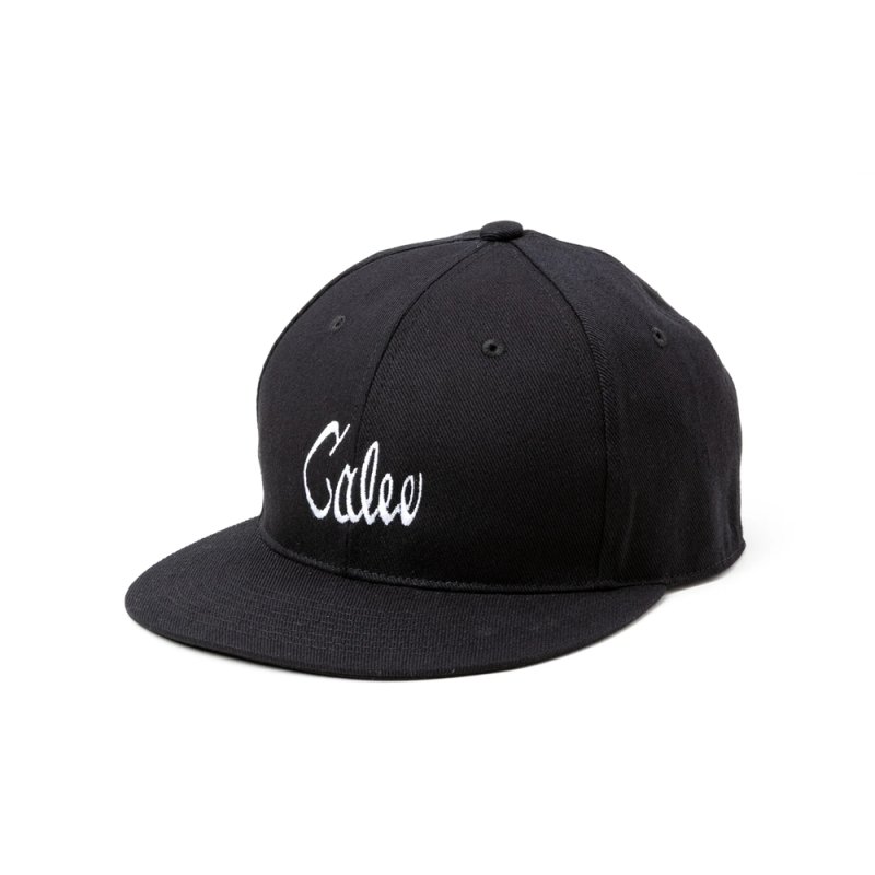 画像1: CALEE/EMBROIDERY CALEE TWILL CAP（BLACK/WHITE）［ツイルキャップ-25春夏］