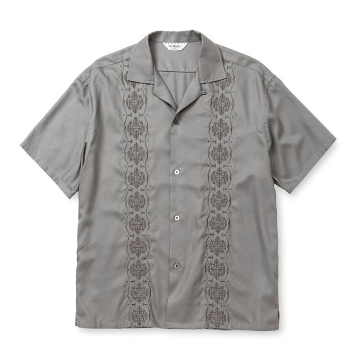 他の写真1: CALEE/VINTAGE TYPE GUAYABERA SH（GRAY）［キューバシャツ-25春夏］
