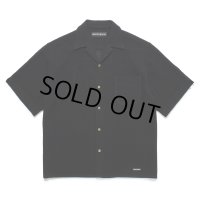 WACKO MARIA/SUMMER KNIT OPEN COLLAR SHIRT（BLACK）［サマーニットオープンカラーシャツ-25春夏］