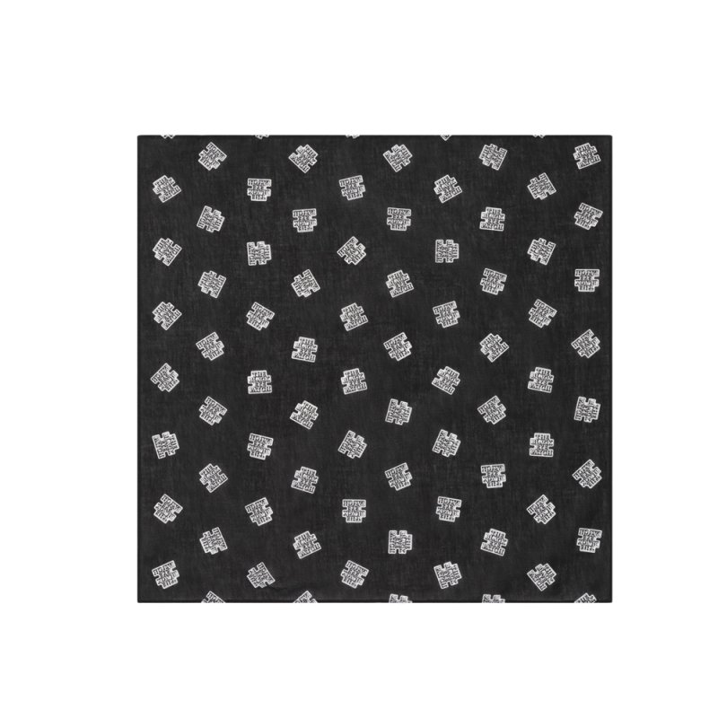 画像1: BlackEyePatch/OG LABEL PATTERNED BANDANA（BLACK）