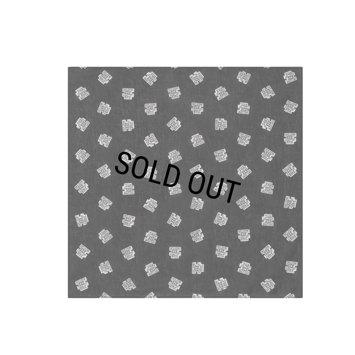 画像1: BlackEyePatch/OG LABEL PATTERNED BANDANA（BLACK） (1)