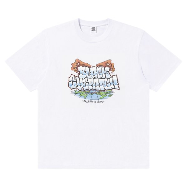 画像1: BlackEyePatch/WORLD IS YOURS TEE（WHITE）