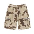 画像1: BlackEyePatch/TACTICAL LOGO CARGO SHORTS（DESERT CAMO） (1)