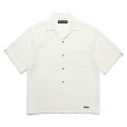 画像1: WACKO MARIA/SUMMER KNIT OPEN COLLAR SHIRT（WHITE）［サマーニットオープンカラーシャツ-25春夏］ (1)