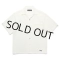 WACKO MARIA/SUMMER KNIT OPEN COLLAR SHIRT（WHITE）［サマーニットオープンカラーシャツ-25春夏］