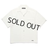 WACKO MARIA/SUMMER KNIT OPEN COLLAR SHIRT（WHITE）［サマーニットオープンカラーシャツ-25春夏］