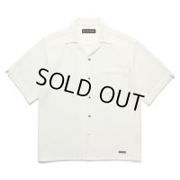 WACKO MARIA/SUMMER KNIT OPEN COLLAR SHIRT（WHITE）［サマーニットオープンカラーシャツ-25春夏］