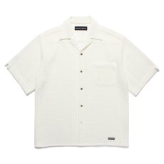 画像1: WACKO MARIA/SUMMER KNIT OPEN COLLAR SHIRT（WHITE）［サマーニットオープンカラーシャツ-25春夏］ (1)