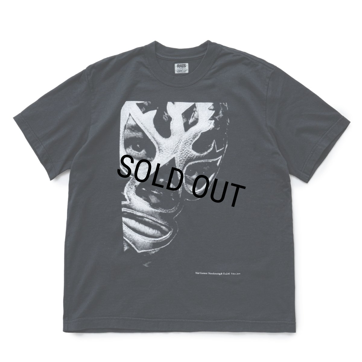 画像1: RATS/LUCHA TEE（BLACK）［ルチャT-25春夏］ (1)