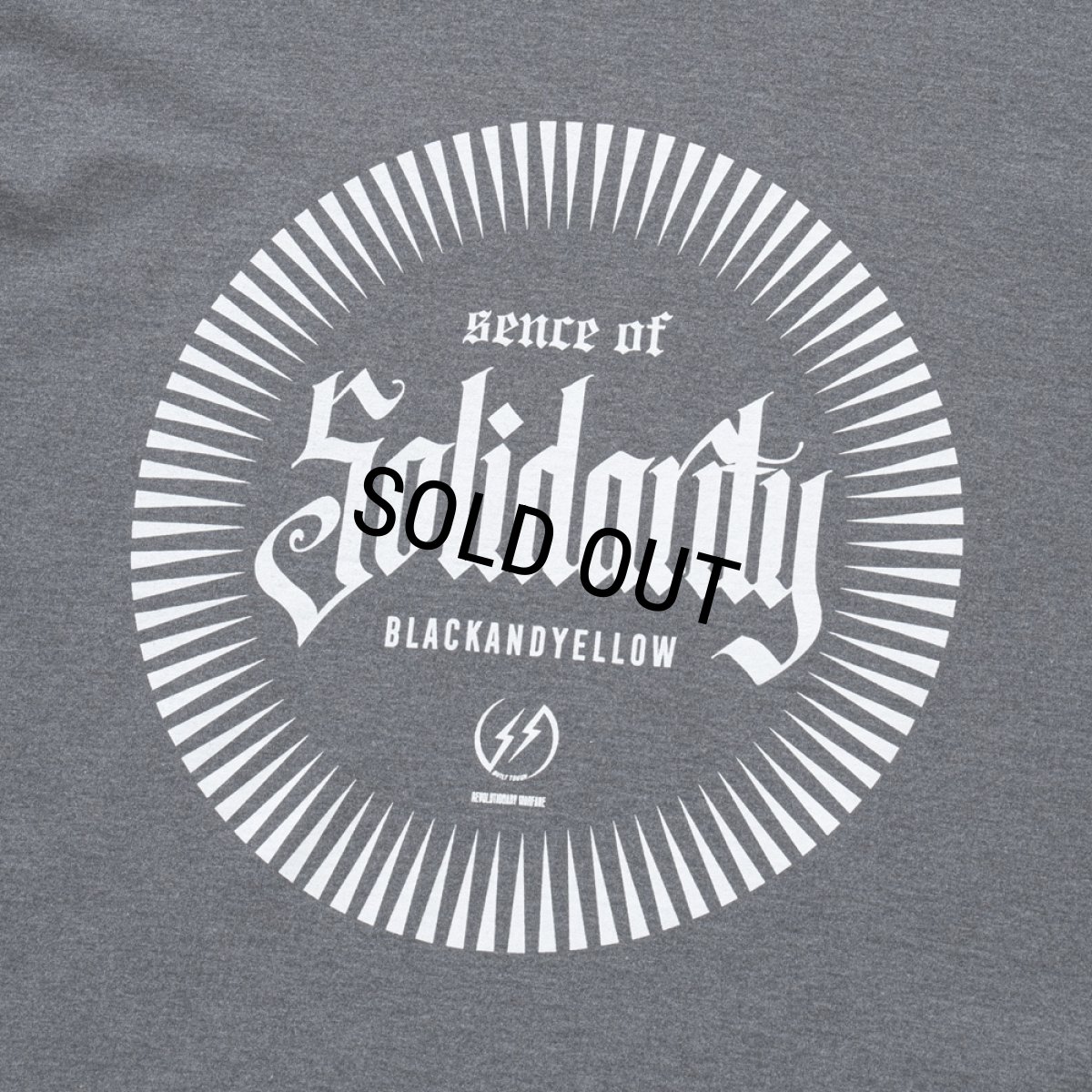 画像4: 【30%OFF】RATS/SOLIDARITY TEE（CHARCOAL）［ソリダリティーT-25春夏］ (4)
