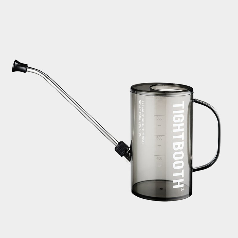 画像1: 【30%OFF】TIGHTBOOTH/LABEL LOGO WATERING CAN（Clear Black）［ジョウロ-25春夏］