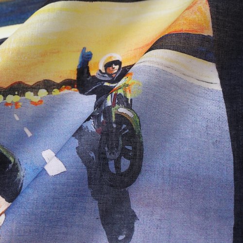 他の写真3: CHALLENGER/SUNSET DRIVE BANDANA（BLACK）［サンセットドライブバンダナ-25秋冬］