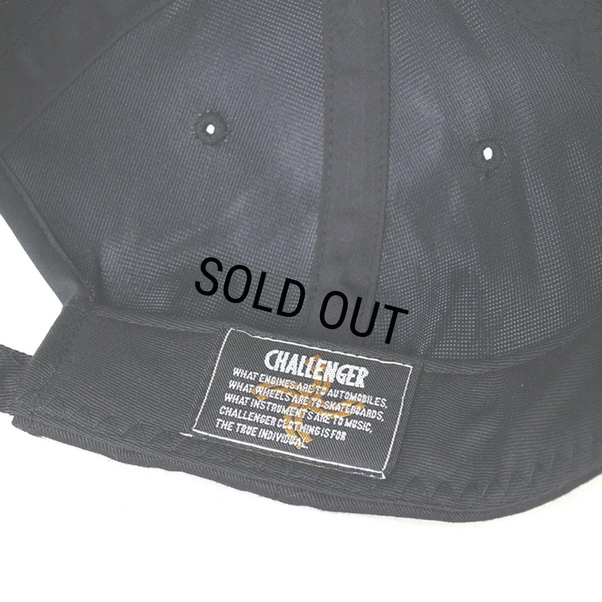 画像4: CHALLENGER/CRASH LOGO CAP（BLACK）［クラッシュロゴキャップ-25秋冬］ (4)