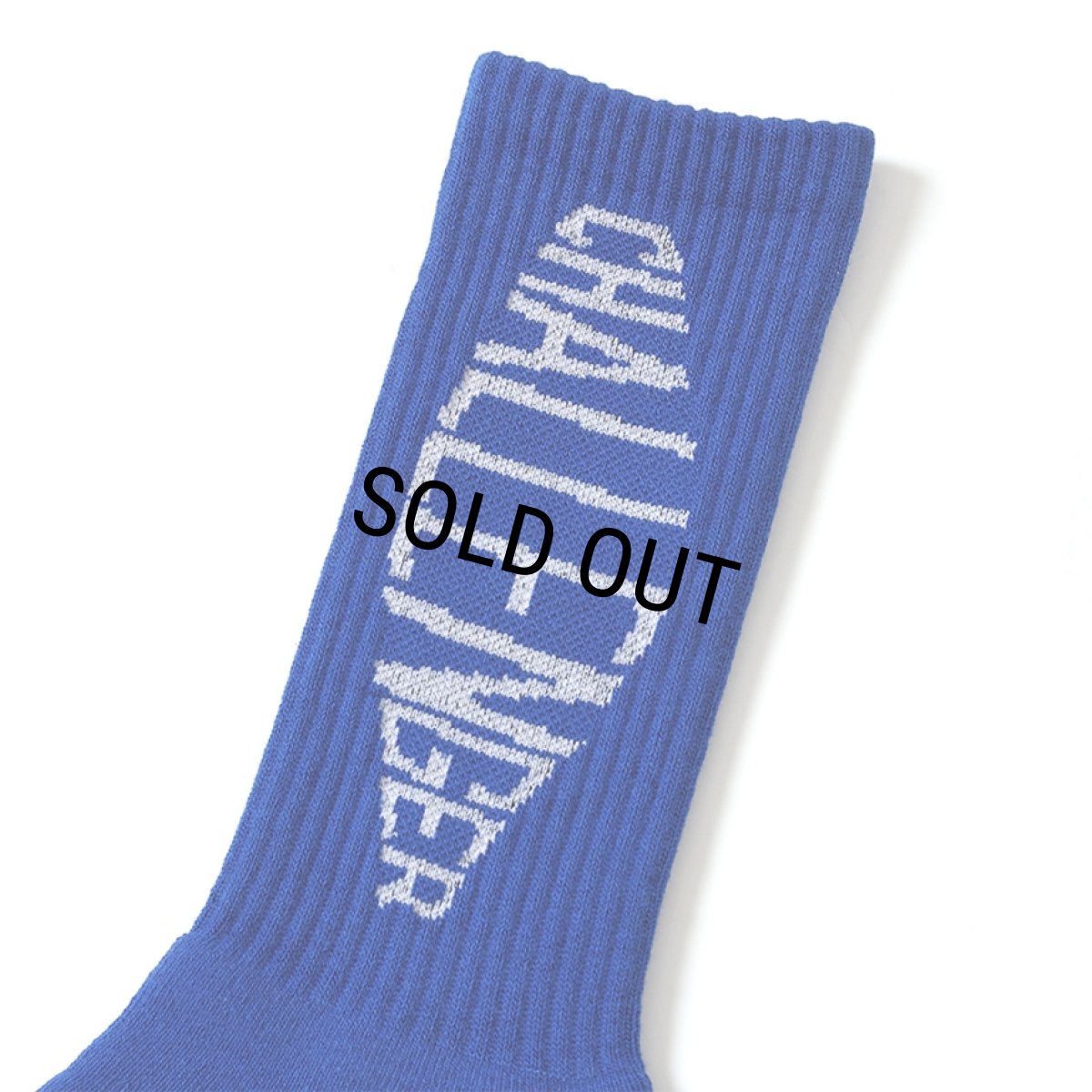 画像2: CHALLENGER/FISH LOGO SOCKS（BLUE）［フィッシュロゴソックス-25秋冬］ (2)