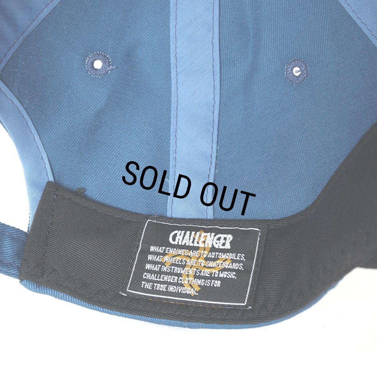 画像4: CHALLENGER/CLASSIC ROSE CAP（BLUE/BLACK）［クラシックローズキャップ-25秋冬］ (4)