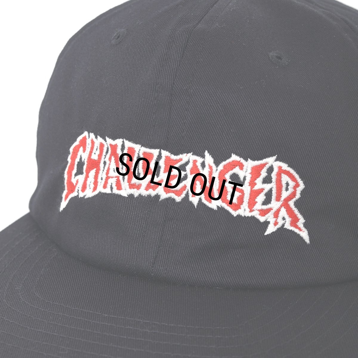 画像3: CHALLENGER/CRASH LOGO CAP（BLACK）［クラッシュロゴキャップ-25秋冬］ (3)