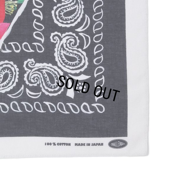 画像2: CHALLENGER/SASANQUA BANDANA（BLACK）［サザンカバンダナ-25秋冬］