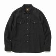 画像1: RATS/LINEN SHIRT（BLACK）［リネンシャツ-25春夏］ (1)