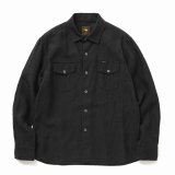 RATS/LINEN SHIRT（BLACK）［リネンシャツ-25春夏］