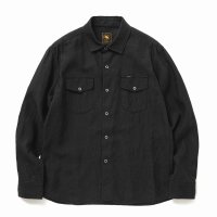 RATS/LINEN SHIRT（BLACK）［リネンシャツ-25春夏］