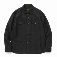 画像1: RATS/LINEN SHIRT（BLACK）［リネンシャツ-25春夏］ (1)