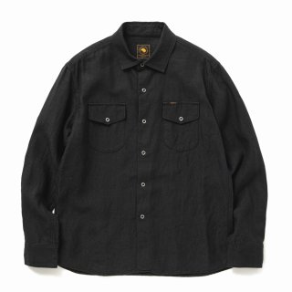 30%OFF】RATS/LINEN SHIRT（BLACK）［リネンシャツ-25春夏］ - JONAS