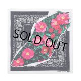 CHALLENGER/SASANQUA BANDANA（BLACK）［サザンカバンダナ-25秋冬］
