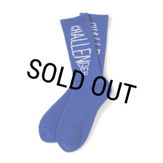 CHALLENGER/FISH LOGO SOCKS（BLUE）［フィッシュロゴソックス-25秋冬