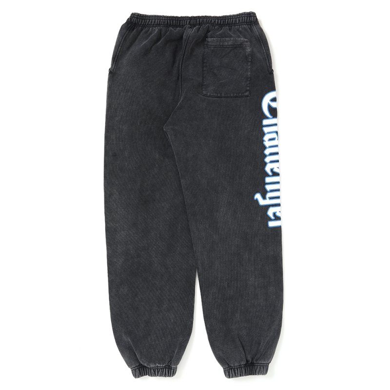 画像2: CHALLENGER/CLASSIC LOGO SWEAT PANTS（BLACK）［クラシックロゴスウェットパンツ-25秋冬］