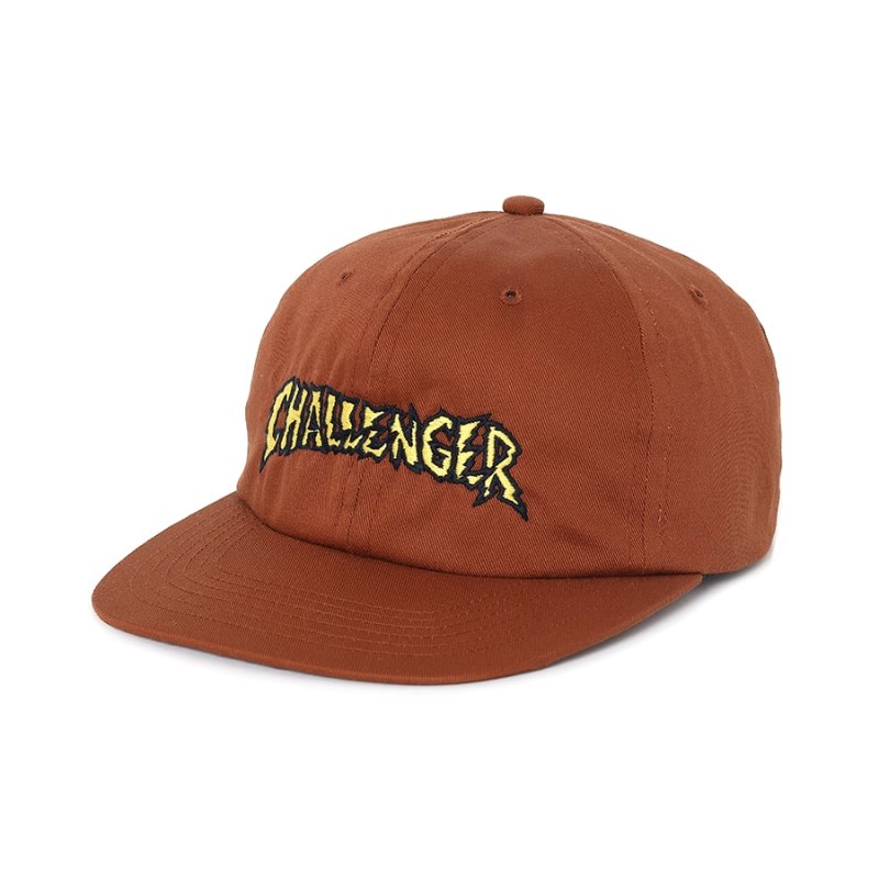 画像1: CHALLENGER/CRASH LOGO CAP（BROWN）［クラッシュロゴキャップ-25秋冬］