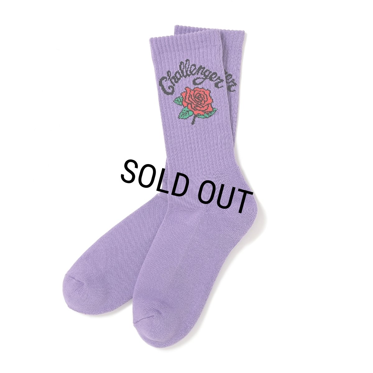 画像1: CHALLENGER/ROSE SOCKS（PURPLE）［ローズソックス-25秋冬］ (1)