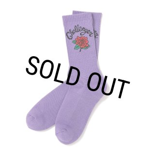 チャレンジャー CHALLENGER THUNDER SOCKS ソックス 紫 CHALLENGER