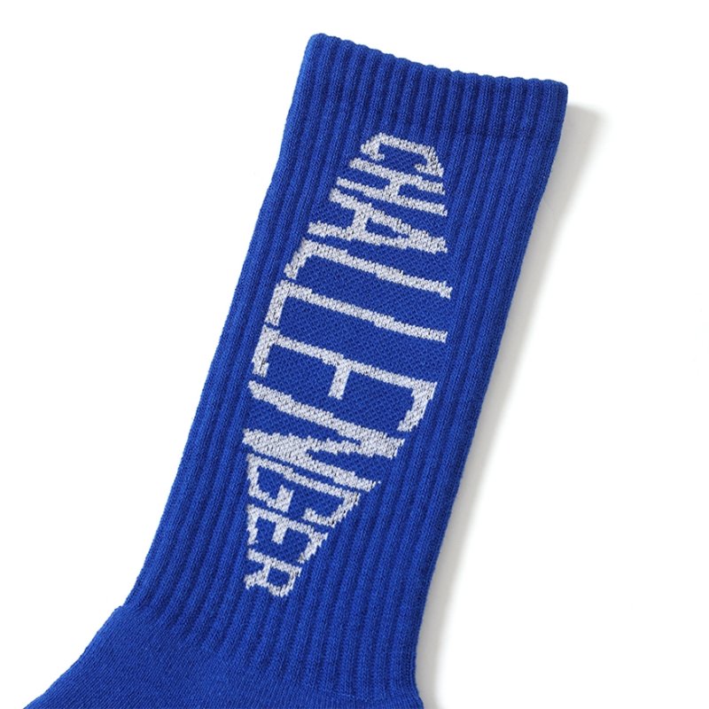 画像2: CHALLENGER/FISH LOGO SOCKS（BLUE）［フィッシュロゴソックス-25秋冬］