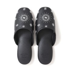 画像2: CHALLENGER/BANDANA SLIPPERS（BLACK）［バンダナスリッパ-25秋冬］ (2)