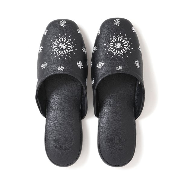 画像2: CHALLENGER/BANDANA SLIPPERS（BLACK）［バンダナスリッパ-25秋冬］