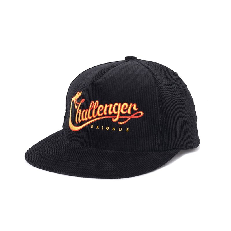 画像1: CHALLENGER/SNAKING LOGO CAP（BLACK）［スネーキングロゴキャップ-25秋冬］
