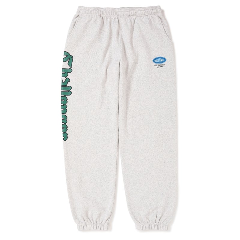 画像1: CHALLENGER/CLASSIC LOGO SWEAT PANTS（GRAY）［クラシックロゴスウェットパンツ-25秋冬］